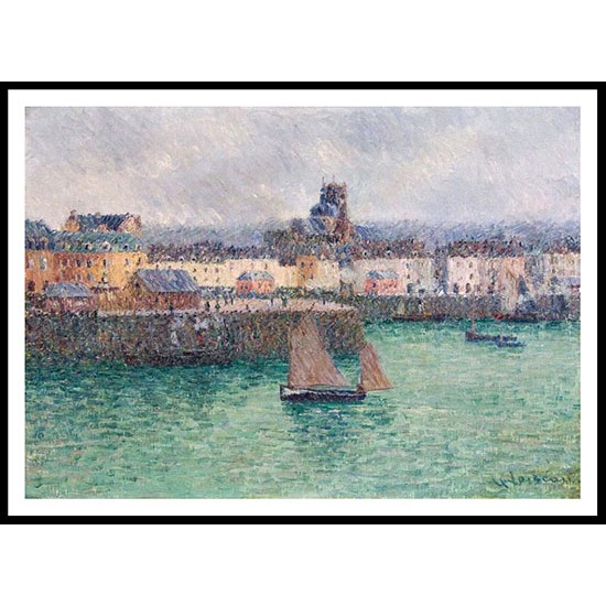 Port of Dieppe 02, A New Print Of a Gustave Loiseau Painting