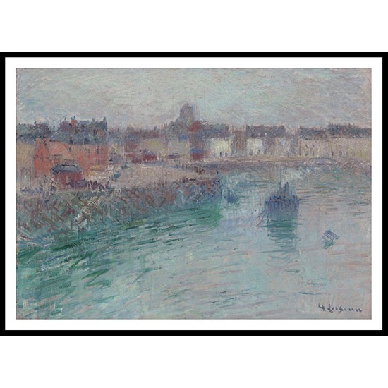 Port of Dieppe 1929, A New Print Of a Gustave Loiseau Painting