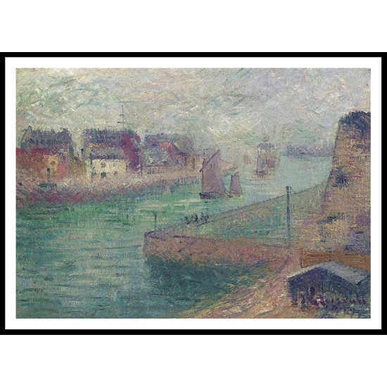 Port of Dieppe in Fog, A New Print Of a Gustave Loiseau Painting