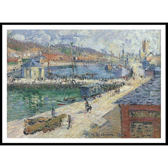 Port of Fecamp 1924, A New Print Of a Gustave Loiseau Painting