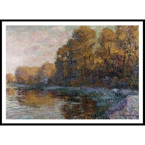 River in Autumn 1919, A New Print Of a Gustave Loiseau Painting