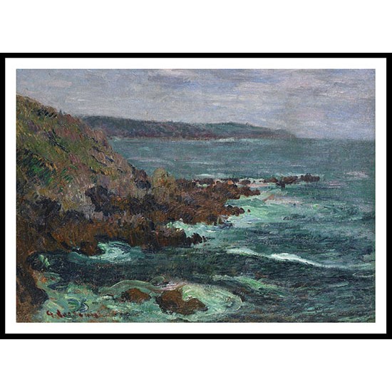 Rocks in the the Sea in Brittany 1906, A New Print Of a Gustave Loiseau Painting