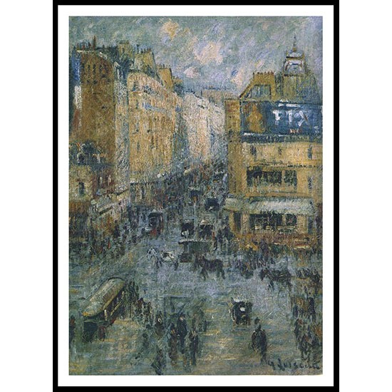 Rue Cligancourt in Paris 1924, A New Print Of a Gustave Loiseau Painting