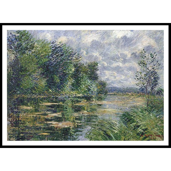 Small Arm of the Seine near Connelle 1921, A New Print Of a Gustave Loiseau Painting