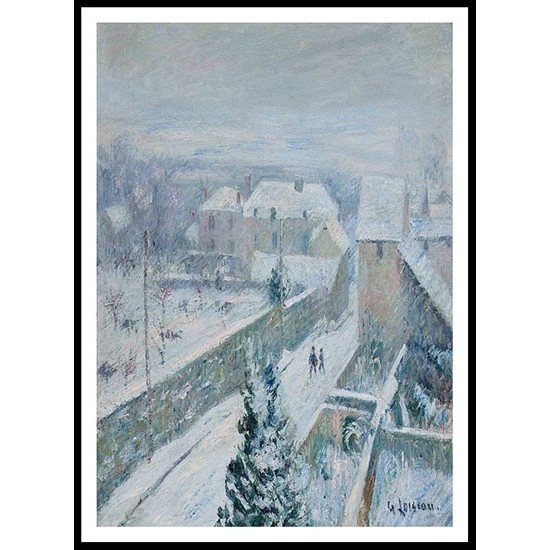 Snow at Triel sur Seine 1917, A New Print Of a Gustave Loiseau Painting