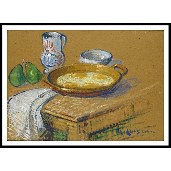 Still Life with Fried Eggs, A New Print Of a Gustave Loiseau Painting