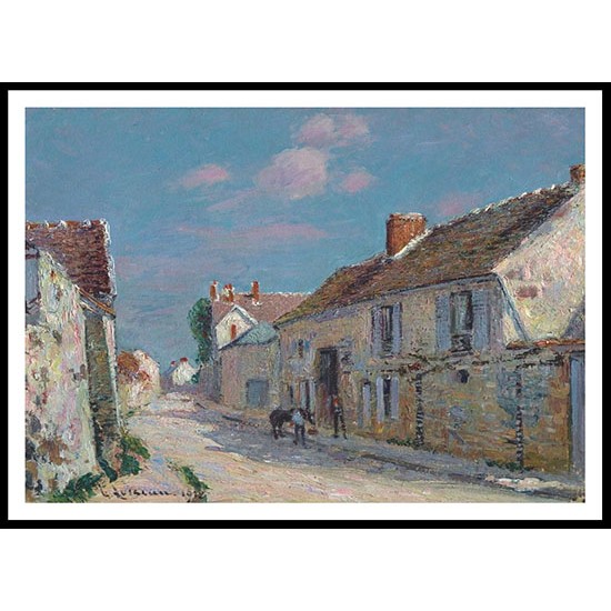 Street at Ennery Seine et Oise 1912, A New Print Of a Gustave Loiseau Painting