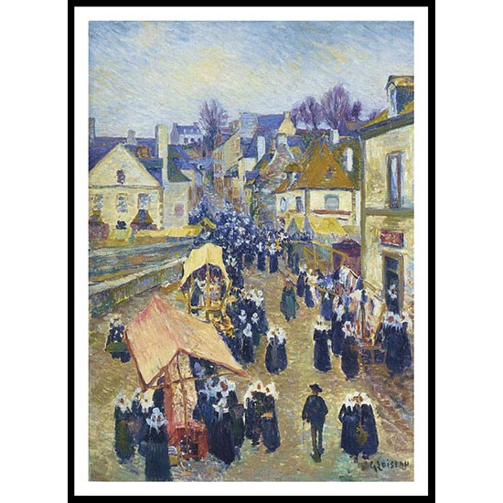 Street at Pont Aven, A New Print Of a Gustave Loiseau Painting