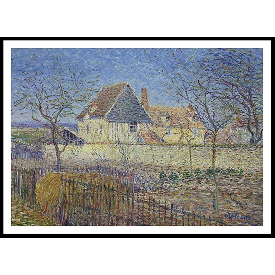 Sun Effect Orchard in Spring, A New Print Of a Gustave Loiseau Painting