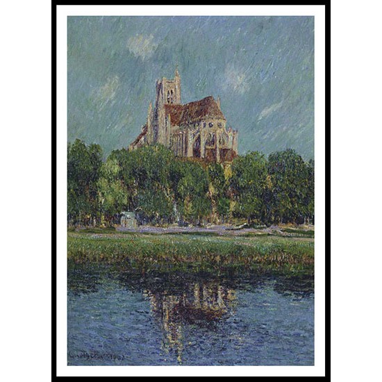 The Auxerre Cathedral 1907 03, A New Print Of a Gustave Loiseau Painting