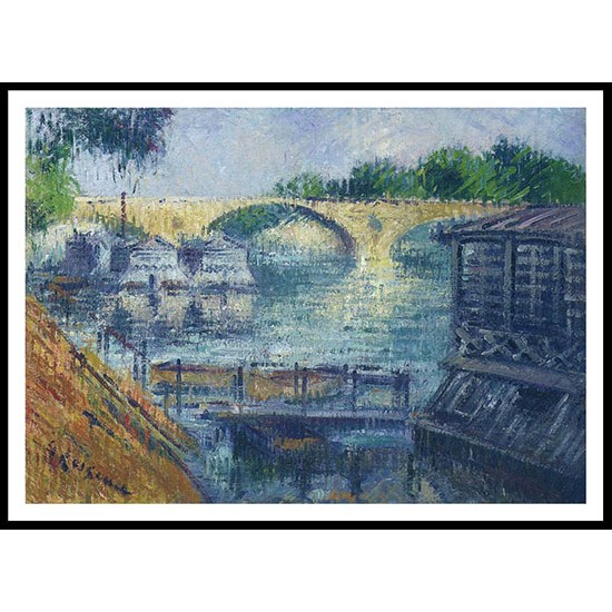 The Boats on the Seine, A New Print Of a Gustave Loiseau Painting