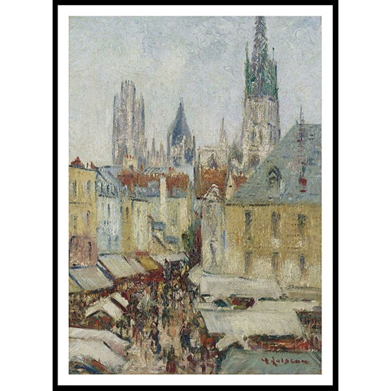 The Epicerie Street at Rouen 1929, A New Print Of a Gustave Loiseau Painting