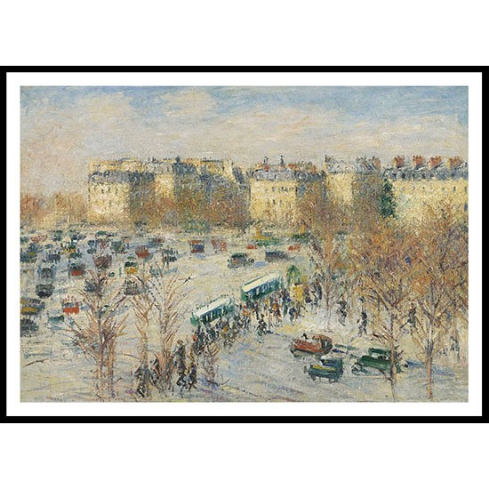 The Etoile Square 1931, A New Print Of a Gustave Loiseau Painting