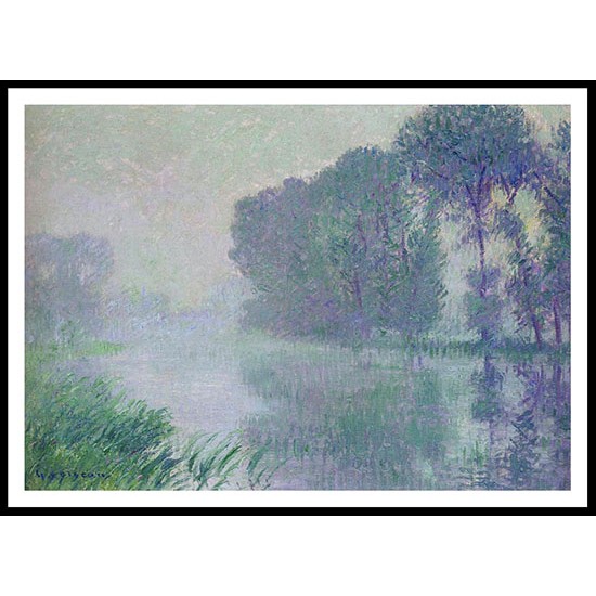 The Eure Afternoon Fog Effect, A New Print Of a Gustave Loiseau Painting