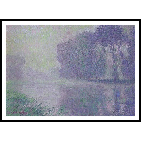 The Eure Misty Morning, A New Print Of a Gustave Loiseau Painting