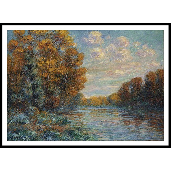 The Eure in Autumn 1912, A New Print Of a Gustave Loiseau Painting