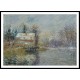 The House by the Water Snow Effect 1920, A New Print Of a Gustave Loiseau Painting