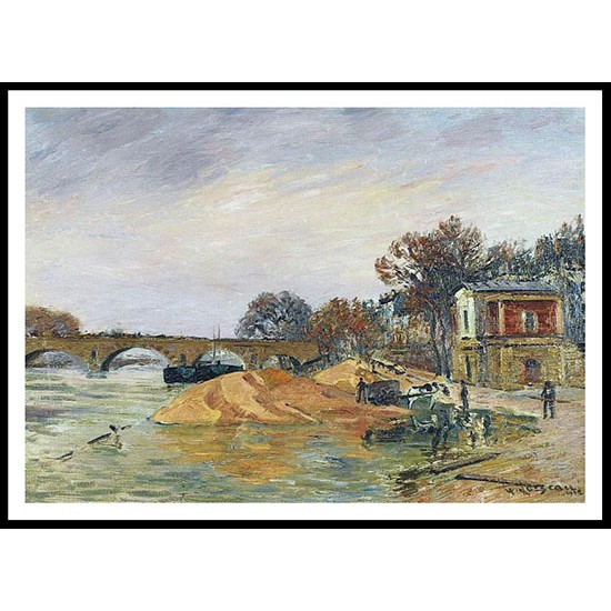 The Marie Bridge Paris 1912, A New Print Of a Gustave Loiseau Painting