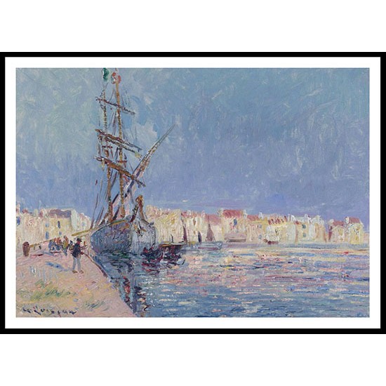 The Martigues the Port of Ferriere 1913, A New Print Of a Gustave Loiseau Painting