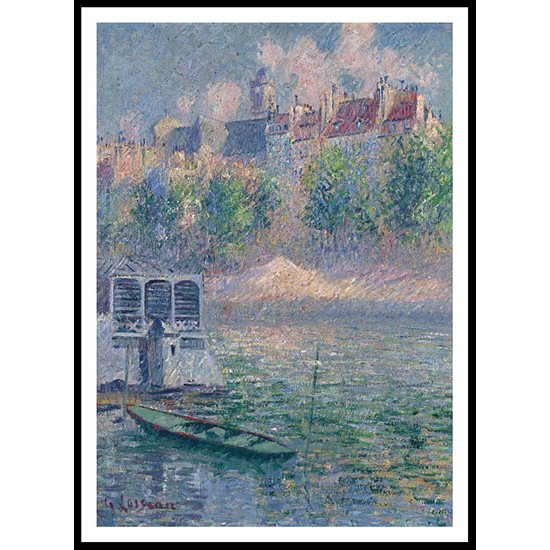 The Quay of Hotel de Ville Paris 1918, A New Print Of a Gustave Loiseau Painting