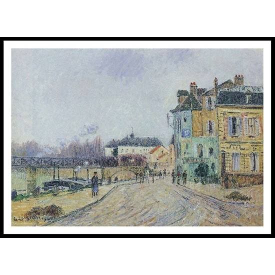 The Quay of Oise in Pontoise 1906, A New Print Of a Gustave Loiseau Painting