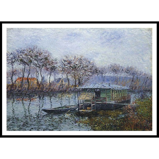 The Seine at Port Marly 1902, A New Print Of a Gustave Loiseau Painting