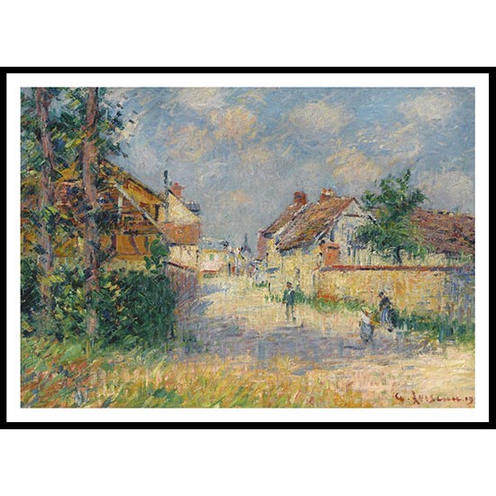 The Street at Saint Cyr du Vaudreuil 1924, A New Print Of a Gustave Loiseau Painting