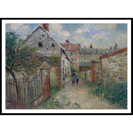 The Village Street Louviers 1928, A New Print Of a Gustave Loiseau Painting