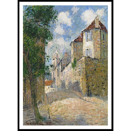 The Yard at Pontoise 1922, A New Print Of a Gustave Loiseau Painting