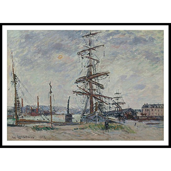 Vessels in the Port 1912, A New Print Of a Gustave Loiseau Painting