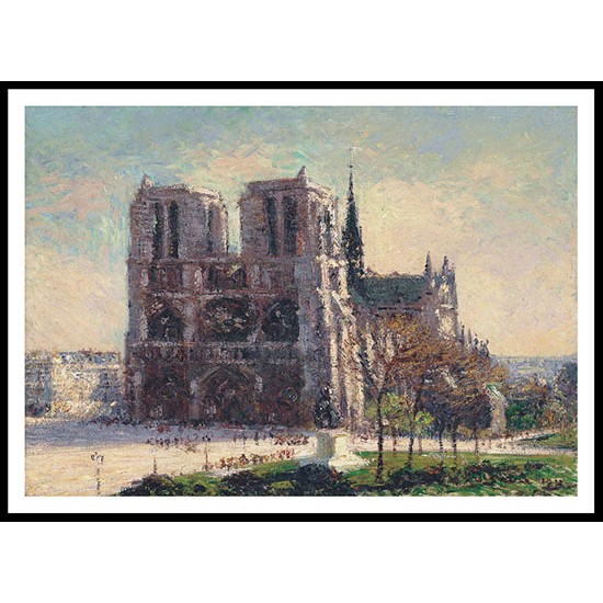 View of Notre Dame Paris 1911, A New Print Of a Gustave Loiseau Painting