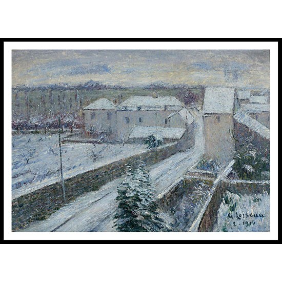 View of Triel under the Snow 1916, A New Print Of a Gustave Loiseau Painting