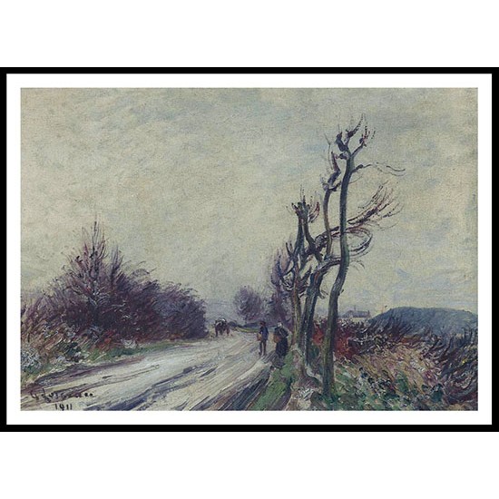 Village Road in Autumn 1911, A New Print Of a Gustave Loiseau Painting