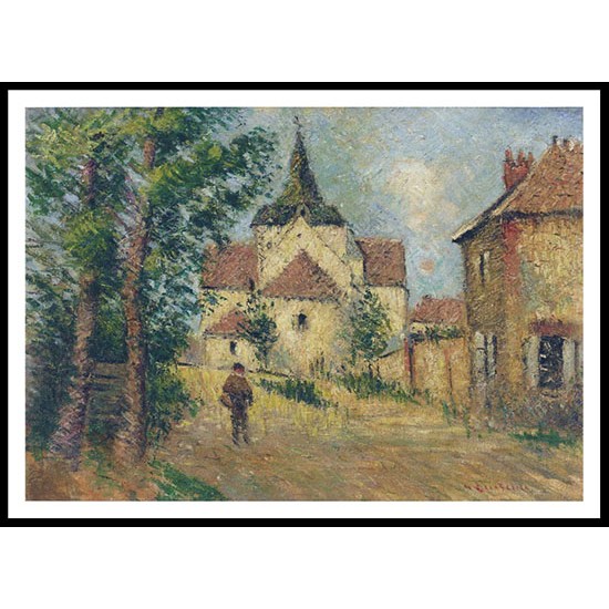 Village Street, A New Print Of a Gustave Loiseau Painting