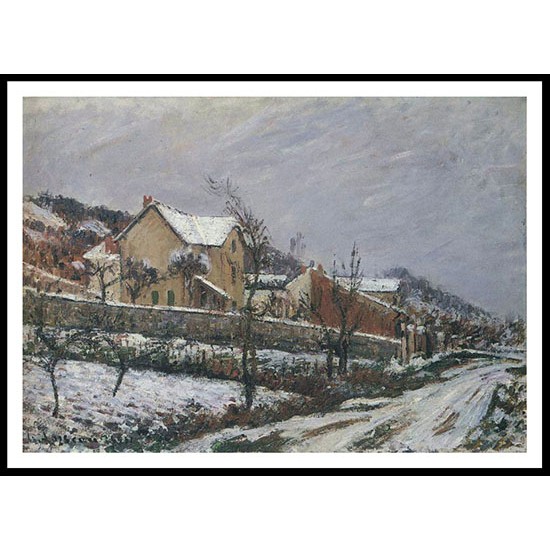 Village in Snow 1911, A New Print Of a Gustave Loiseau Painting