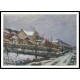 Village in Snow 1911, A New Print Of a Gustave Loiseau Painting