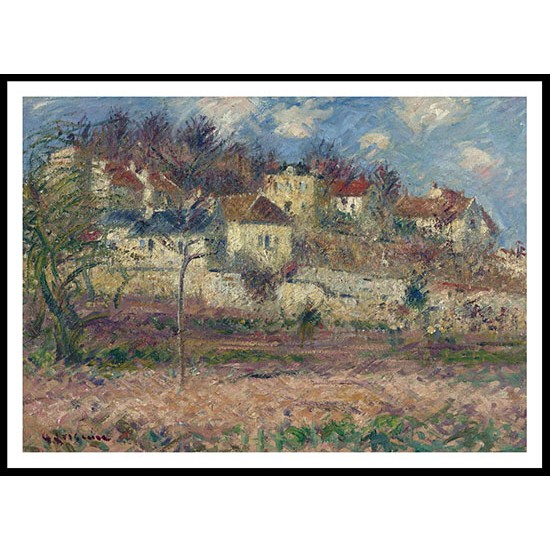 Village on the Hill, A New Print Of a Gustave Loiseau Painting