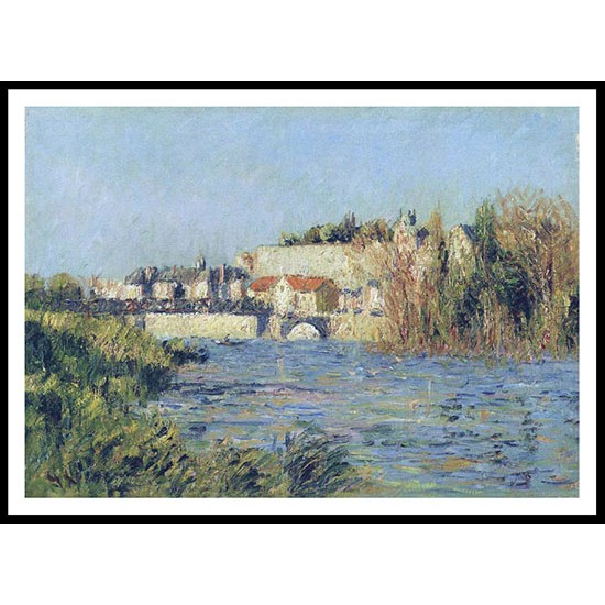 Village on the River Sunny Weather 1914, A New Print Of a Gustave Loiseau Painting