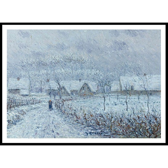 Wind with Snow 24 March 1899 Saint Cyr du Vaudreuil 1899, A New Print Of a Gustave Loiseau Painting