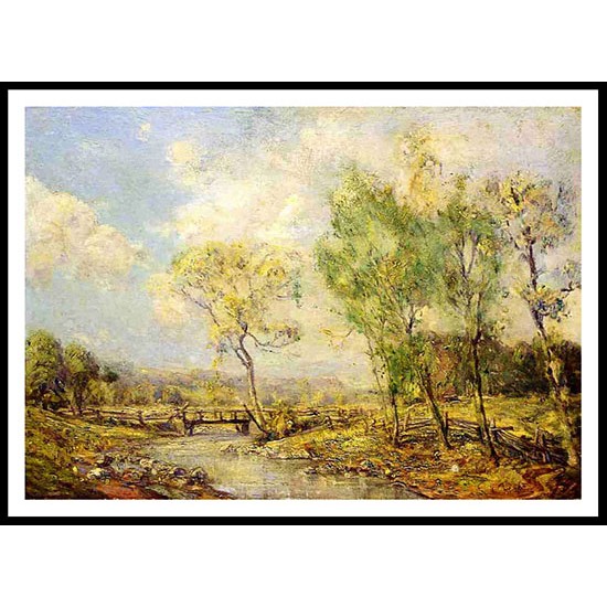 Country Landscape, A New Print Of a Guy Rose Painting