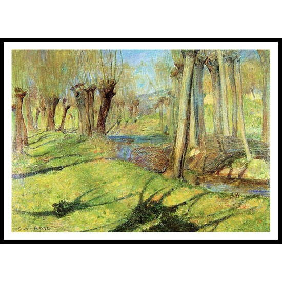 Giverny Willows 1890 91, A New Print Of a Guy Rose Painting