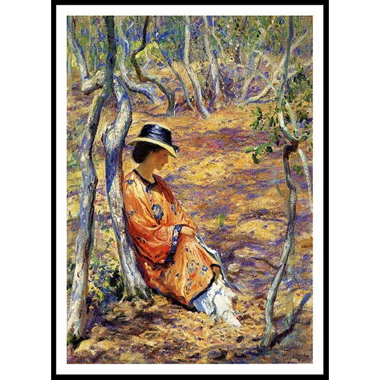 In the Oak Grove 1919, A New Print Of a Guy Rose Painting