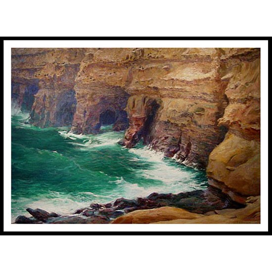 La Jolla Caves, A New Print Of a Guy Rose Painting