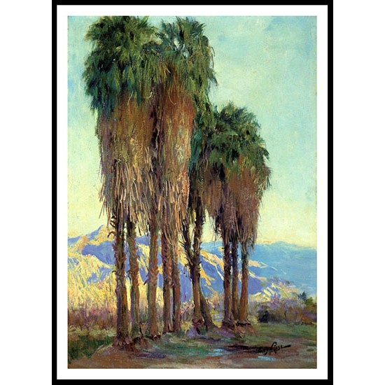 Palms, A New Print Of a Guy Rose Painting