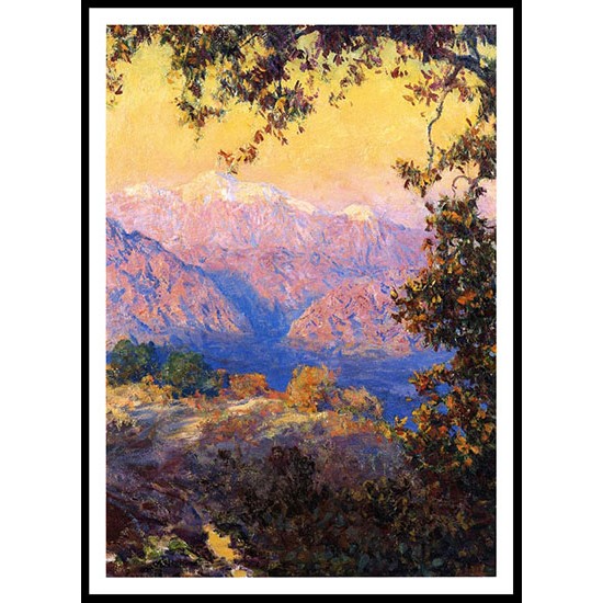 Sunset Glow aka Sunset in the High Sierras, A New Print Of a Guy Rose Painting