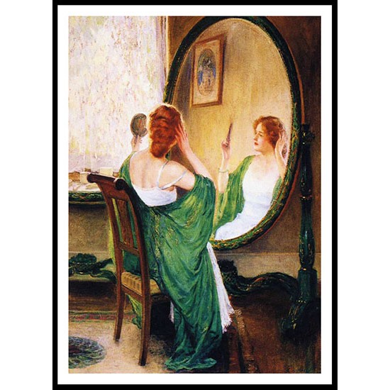 The Green Mirror 1911, A New Print Of a Guy Rose Painting