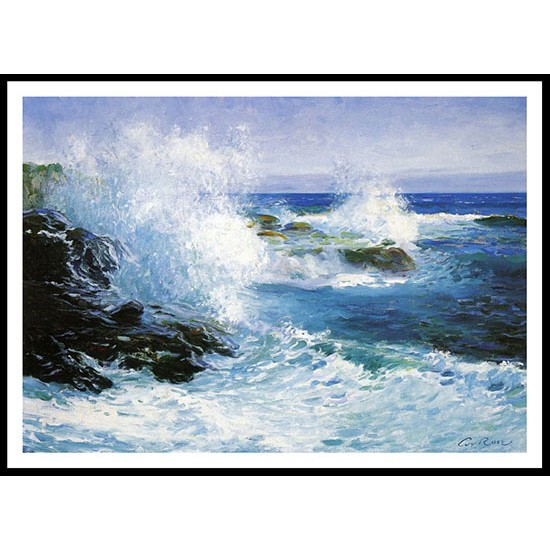 The Sea View of Cliffs, A New Print Of a Guy Rose Painting