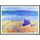 Beach on the Mediterranian 1891, A New Print Of an Henri Edmond Cross Painting