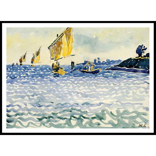 Boats, A New Print Of an Henri Edmond Cross Painting