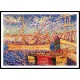 Boats in the Port of St. Tropez, A New Print Of an Henri Edmond Cross Painting